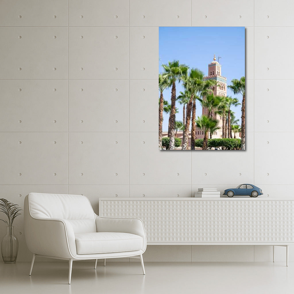 Marrakech Skyline: Palm Trees and City Silhouettes