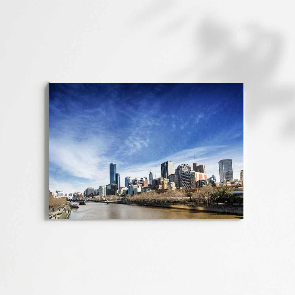 Harmony of Sky and City: Melbourne Silhouette
