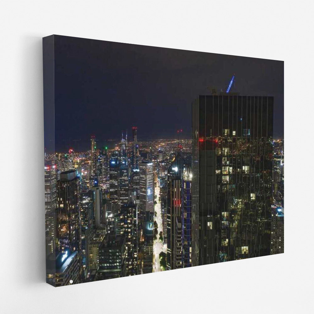 Melbourne Night Lights: Cityscape
