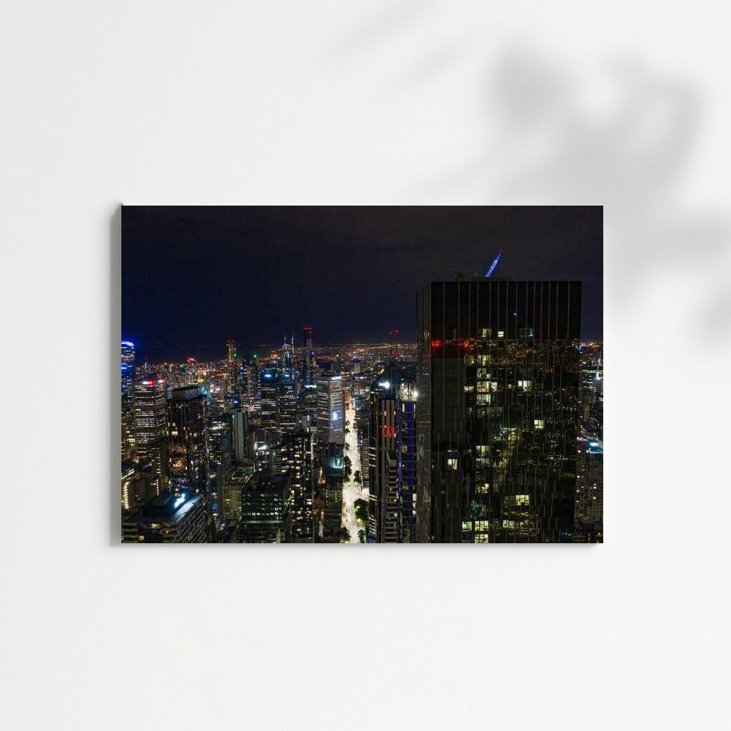 Melbourne Night Lights: Cityscape
