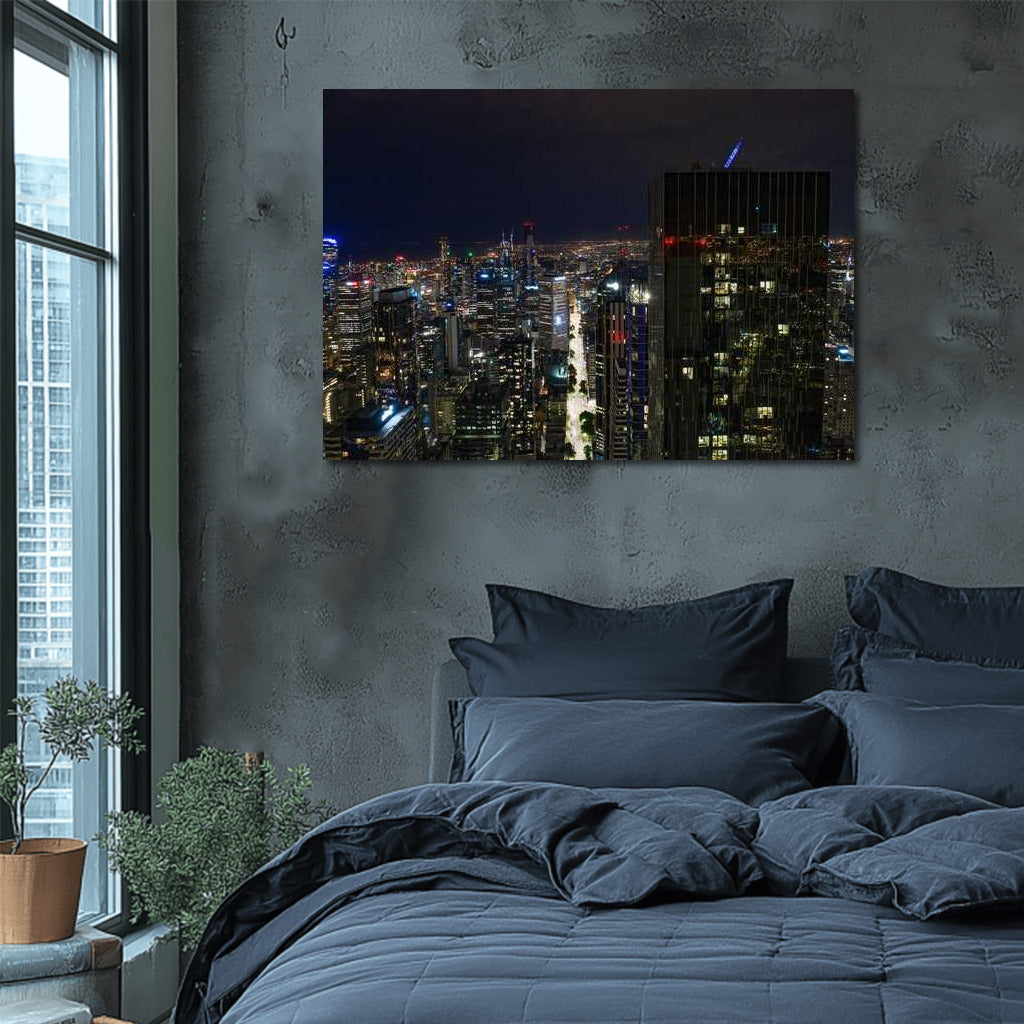 Melbourne Night Lights: Cityscape