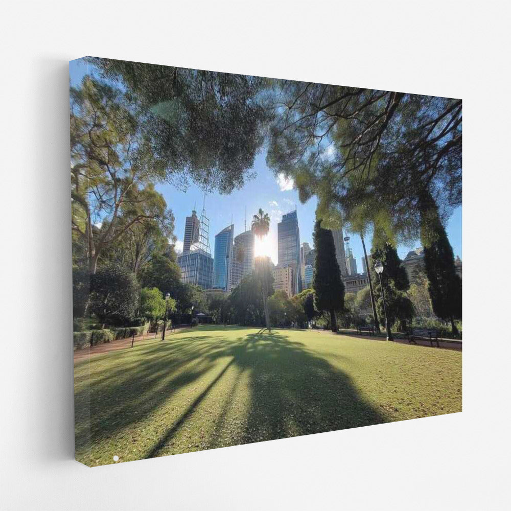 Melbourne Harmony: Nature and Architecture in Cityscapes Skylines