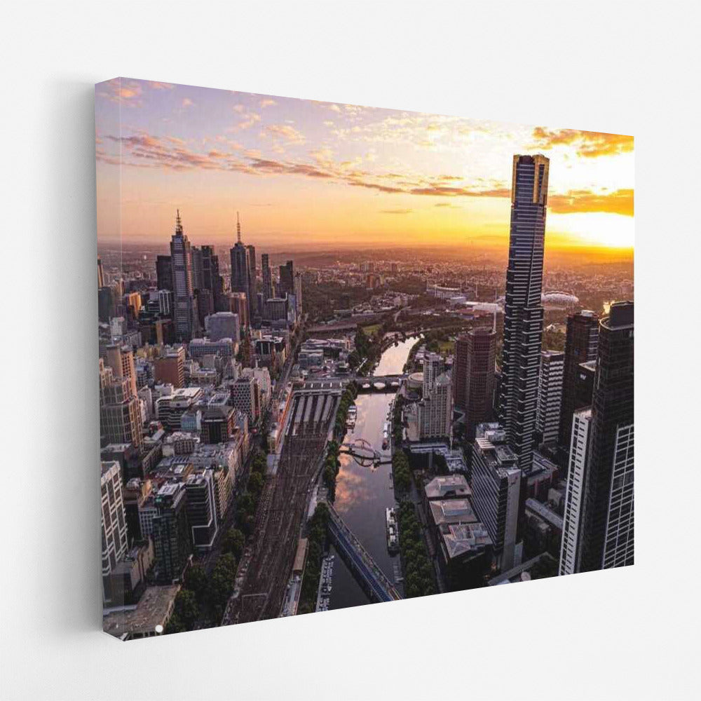 Evening Skyline: Melbourne in Lights