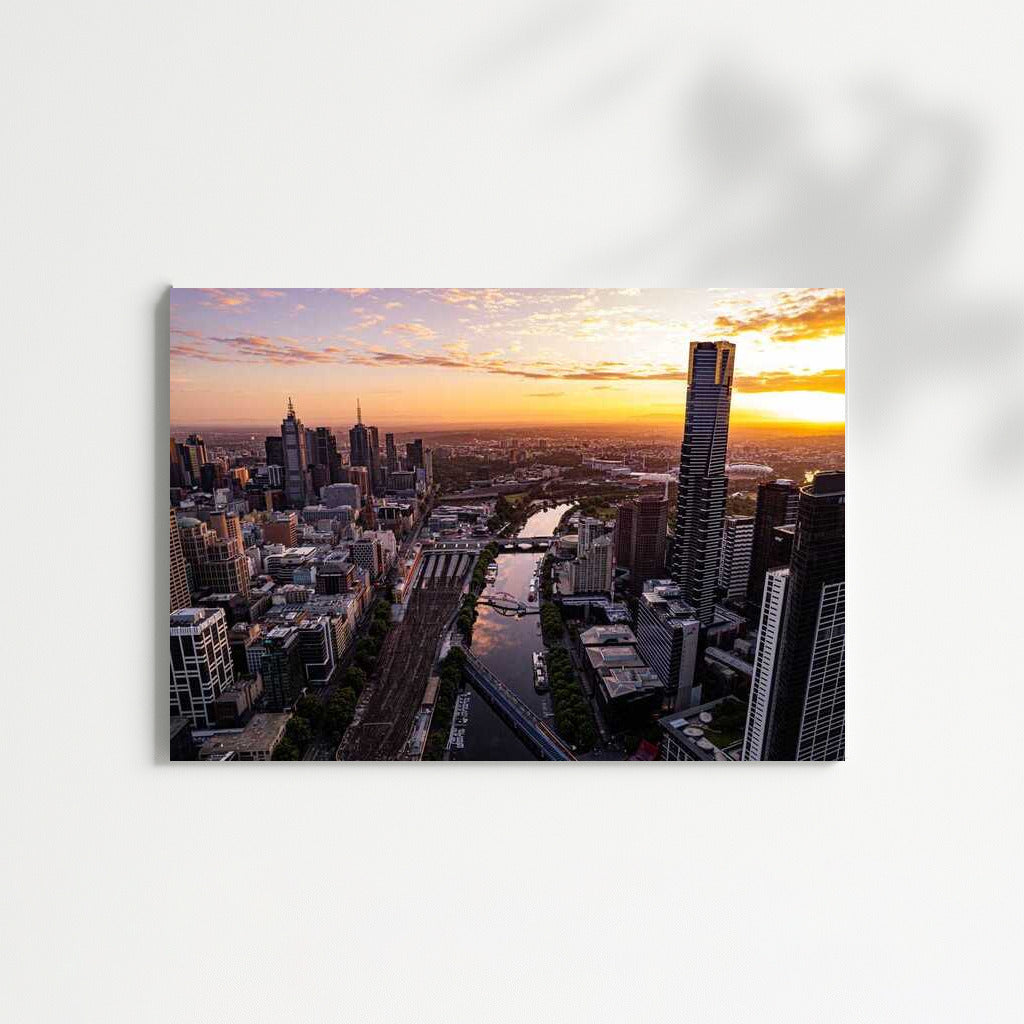 Evening Skyline: Melbourne in Lights