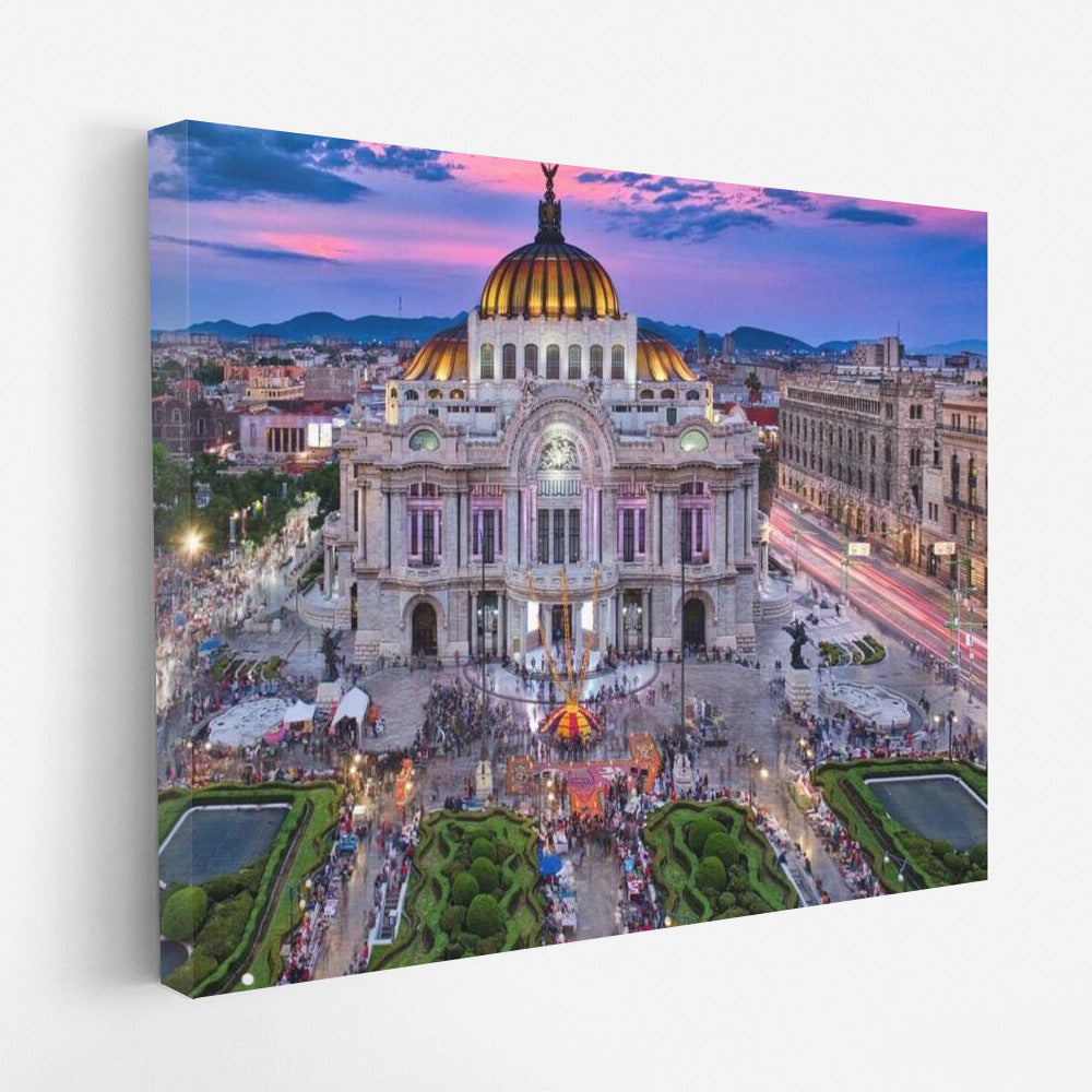 Mexico City Night Lights: Panorama of the Metropolis