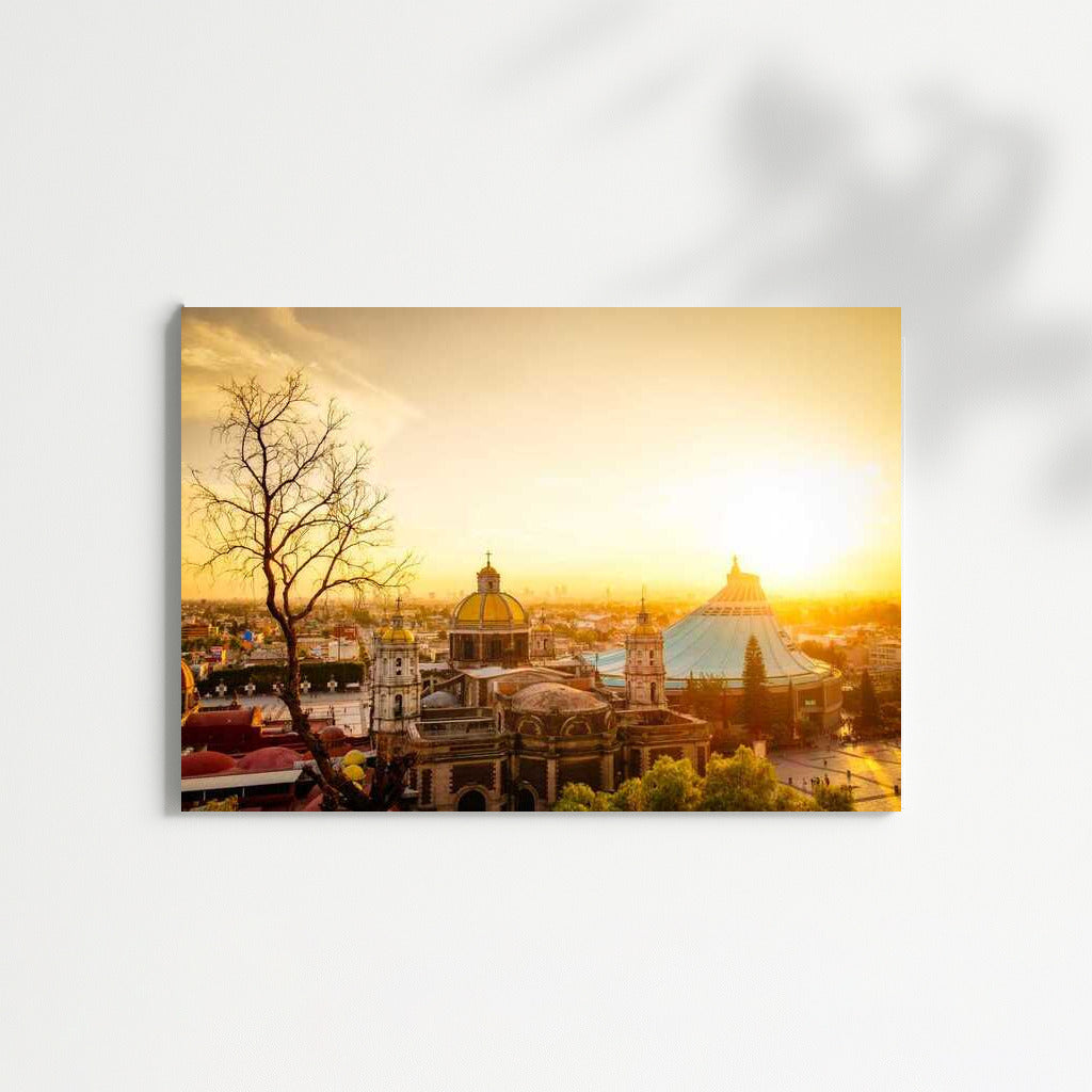Sunset Silhouettes: Mexico City in Golden Rays