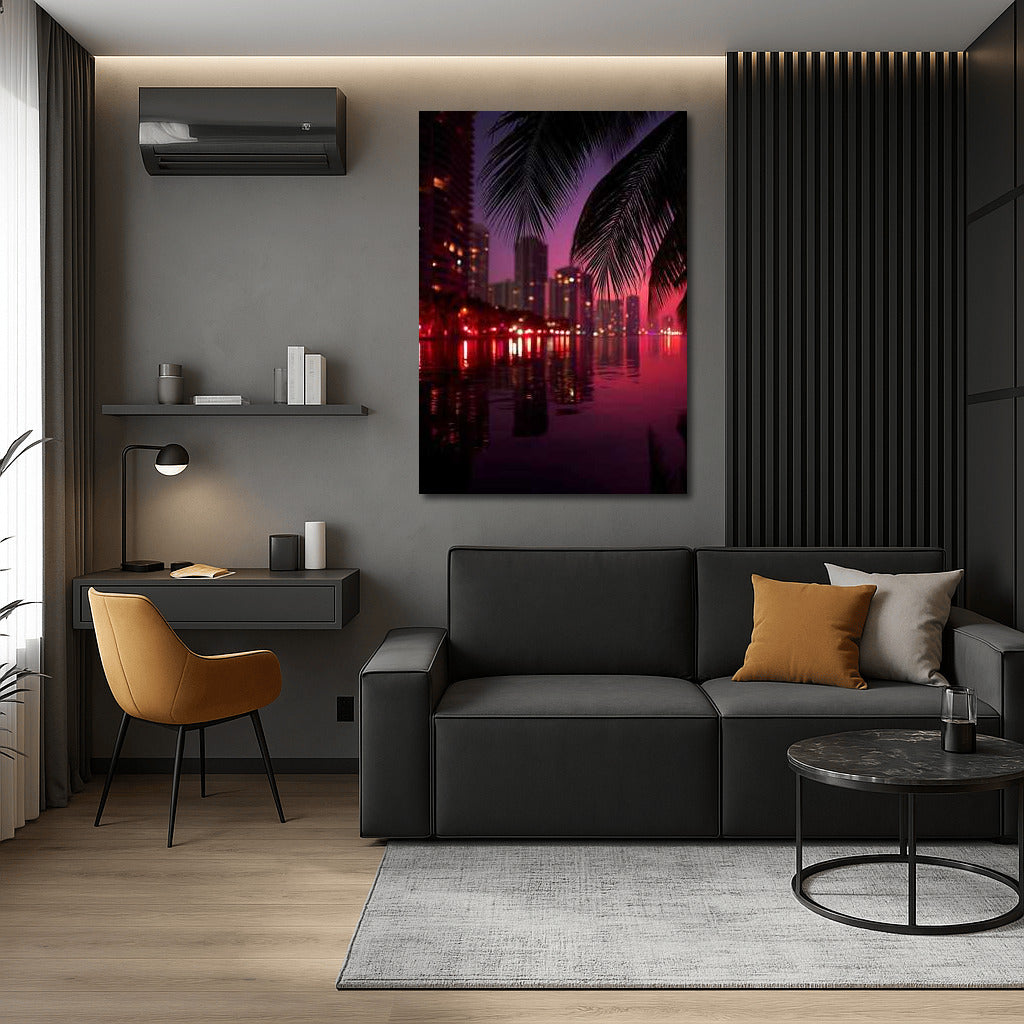 Sunset Charm: Miami Cityscape