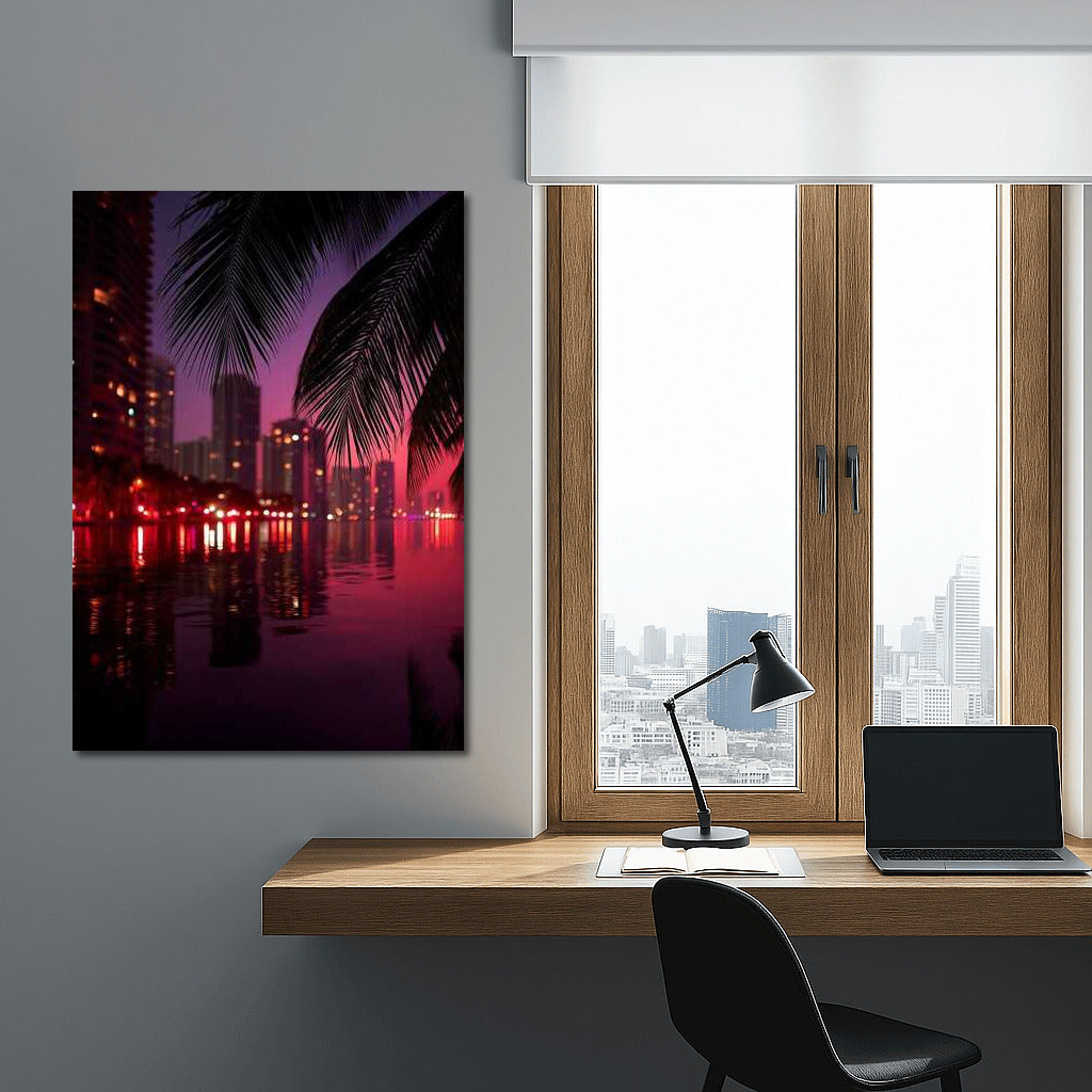 Sunset Charm: Miami Cityscape