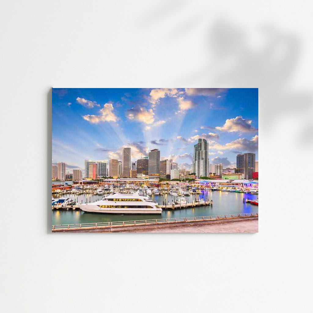 Sunny Miami Skyline: Urban Dream in Vibrant Colors