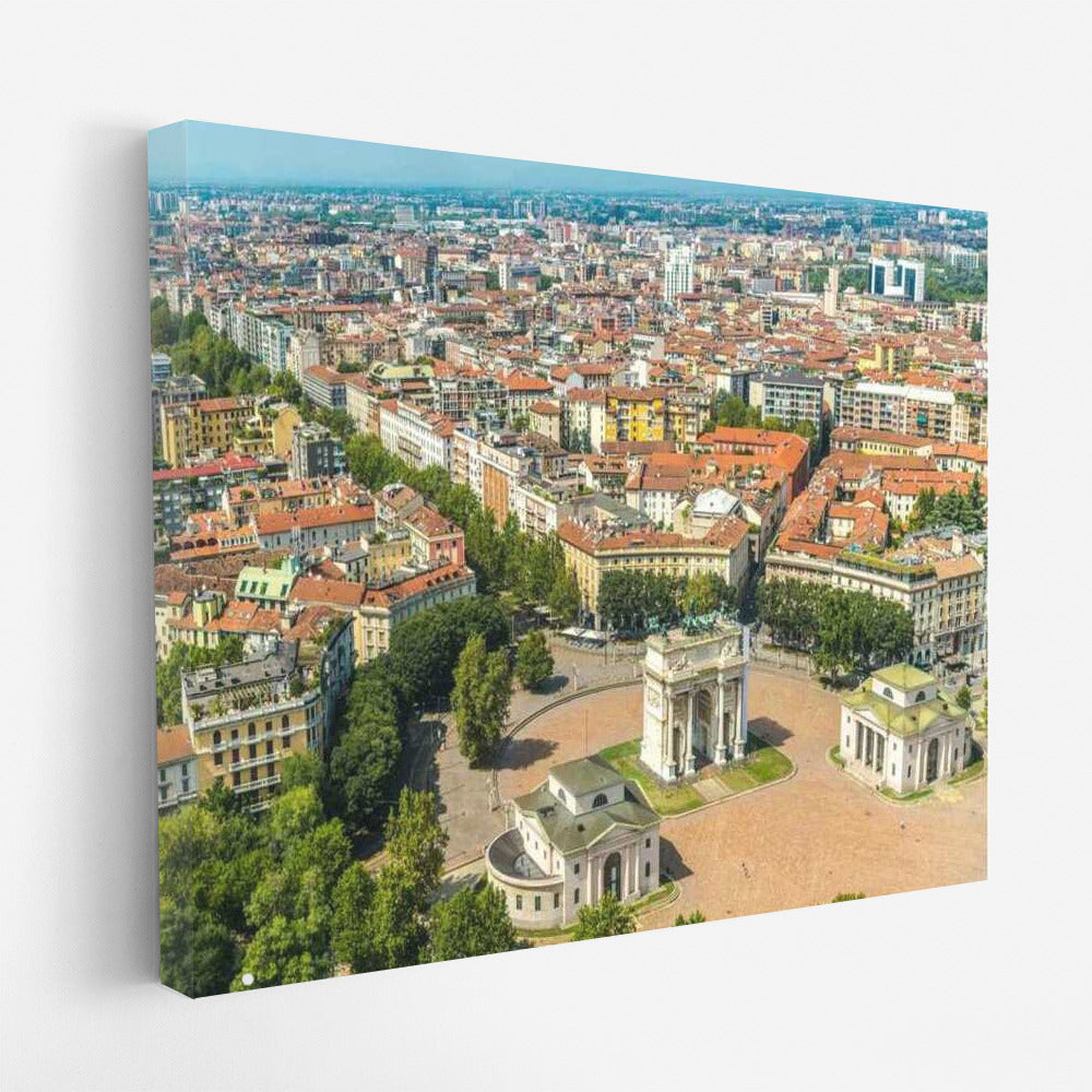 Milan Twilight: Cityscape and Skylines