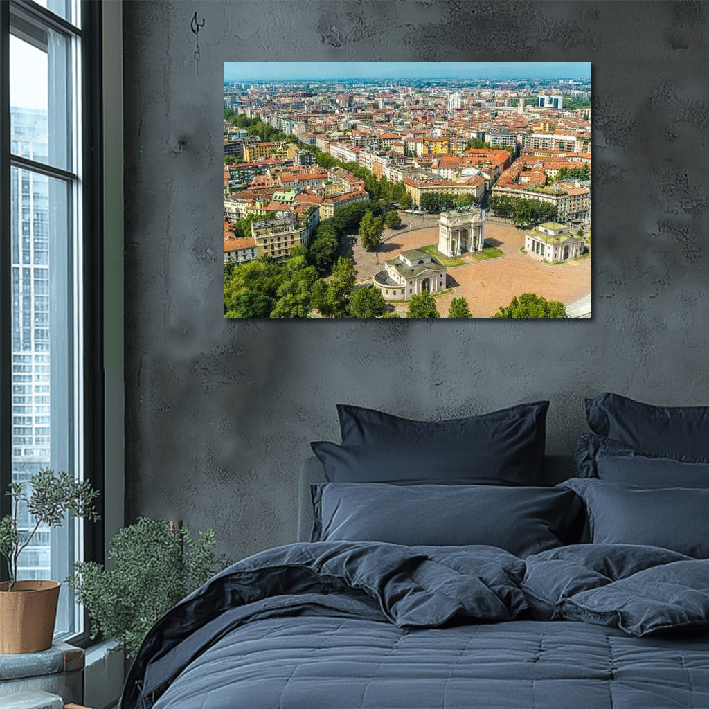 Milan Twilight: Cityscape and Skylines