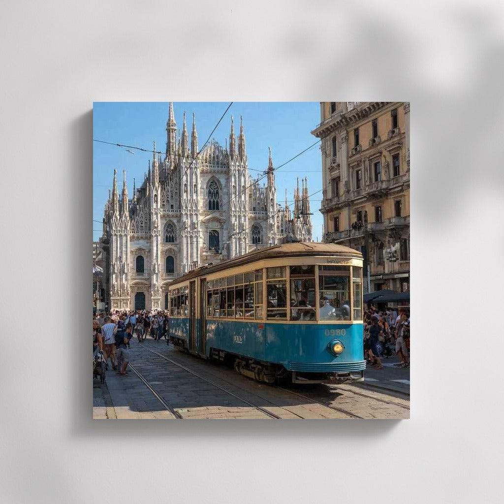 Gothic Cathedral and Tram: The Heart of Milan in Cityscapes Skylines