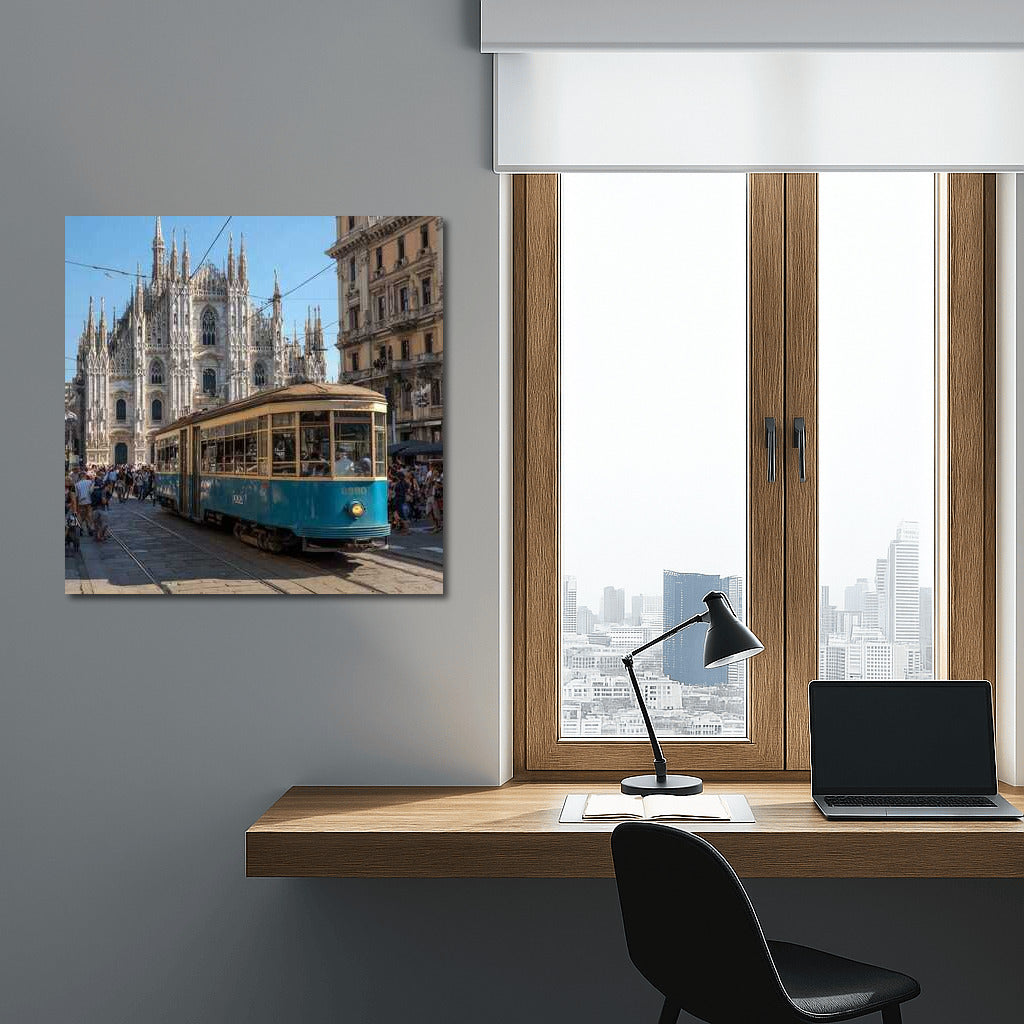 Gothic Cathedral and Tram: The Heart of Milan in Cityscapes Skylines