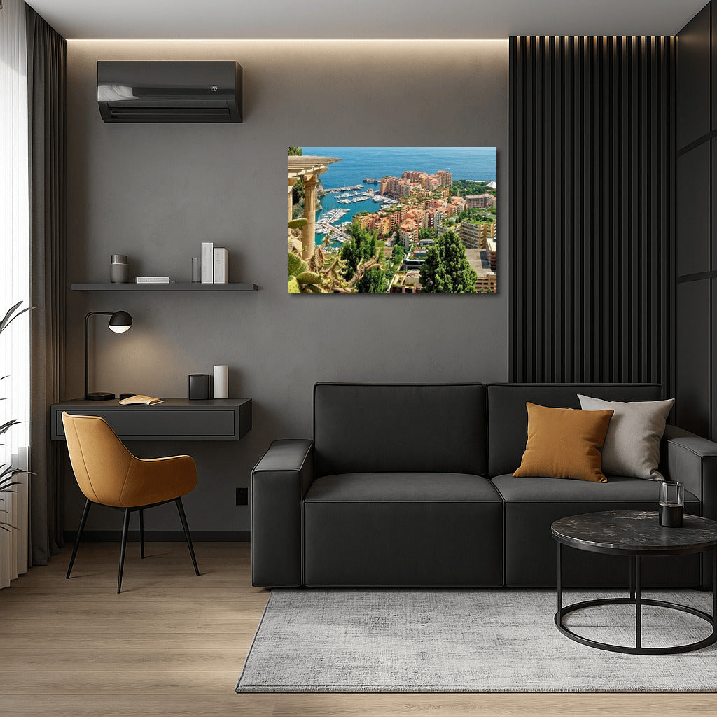 Azure Monte Carlo: Monaco Skyline