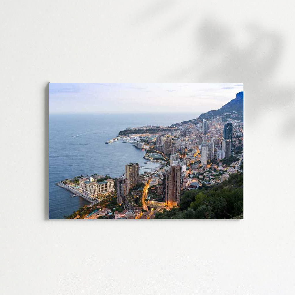 Evening Glitter of Monaco: Cityscapes and Skylines