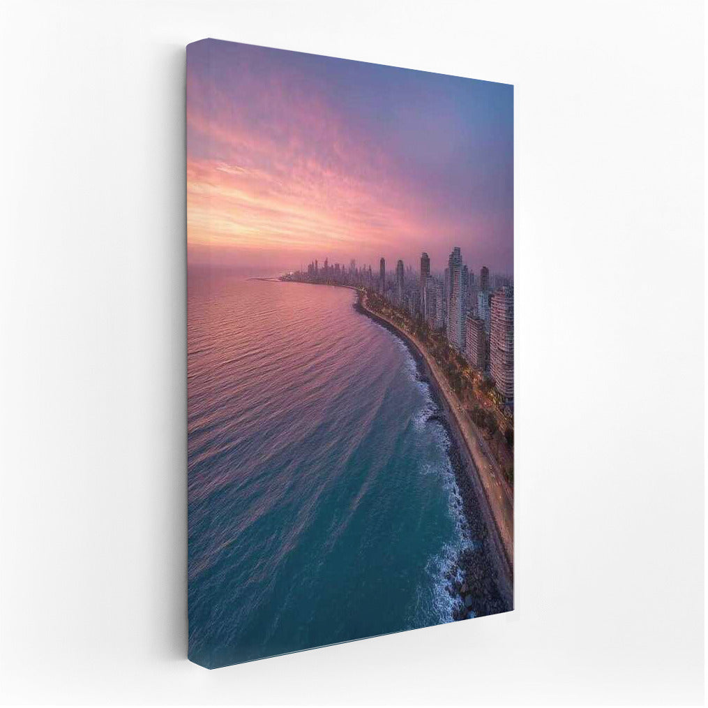 Sunset Charm of Mumbai Skyline: The Grandeur of Cityscapes Skylines