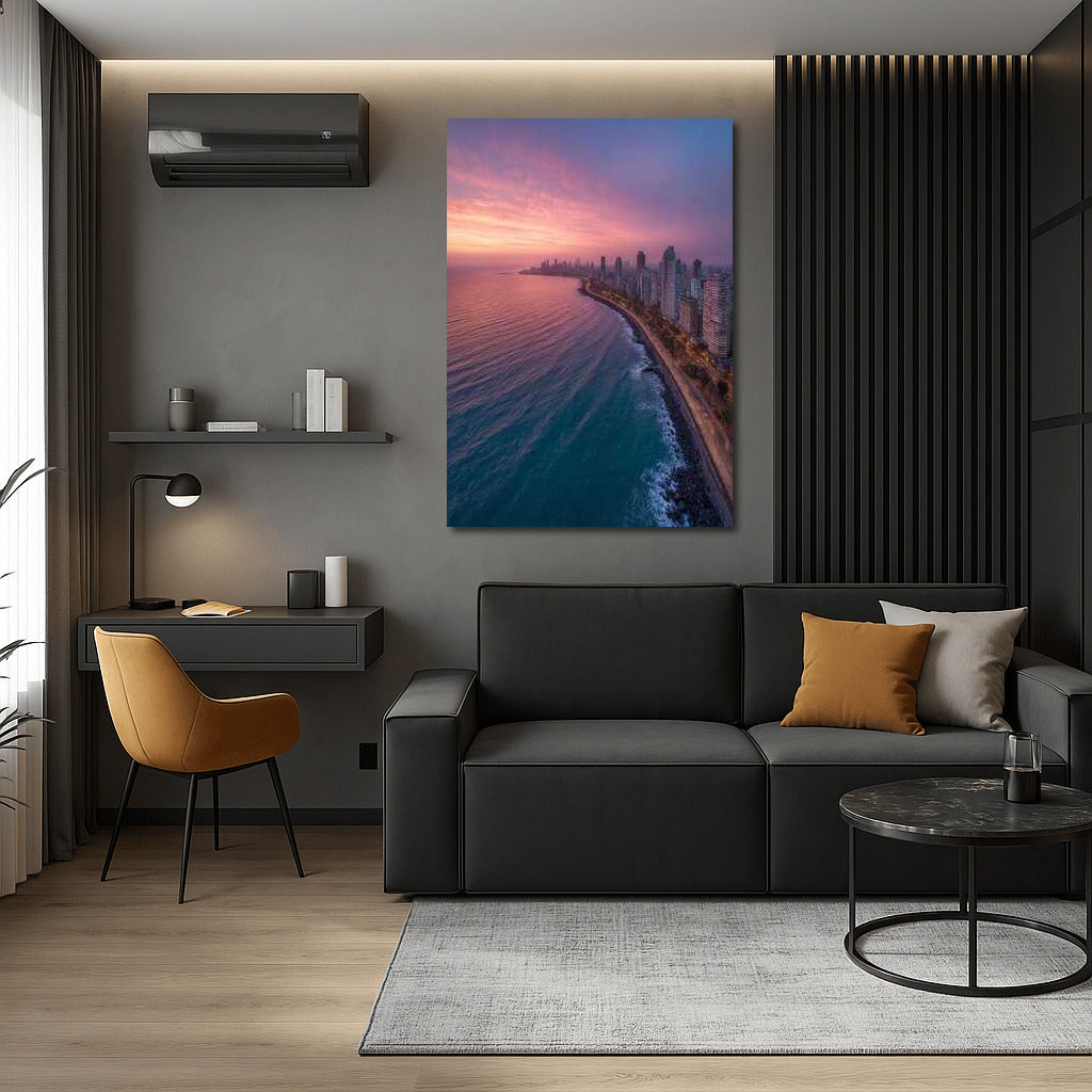 Sunset Charm of Mumbai Skyline: The Grandeur of Cityscapes Skylines