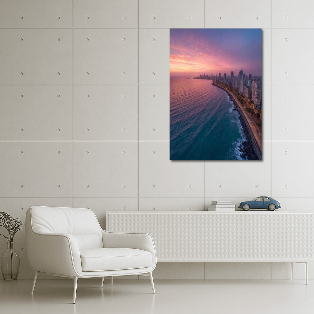 Sunset Charm of Mumbai Skyline: The Grandeur of Cityscapes Skylines