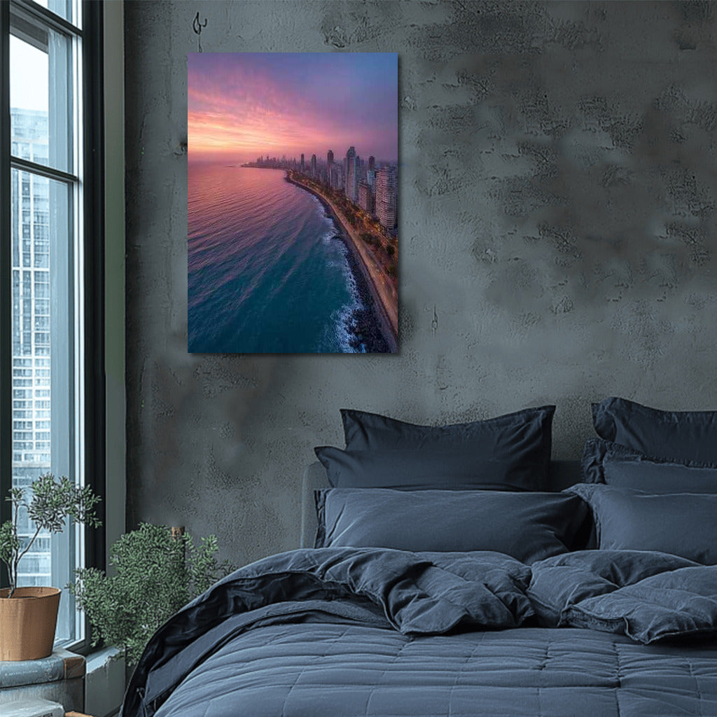 Sunset Charm of Mumbai Skyline: The Grandeur of Cityscapes Skylines