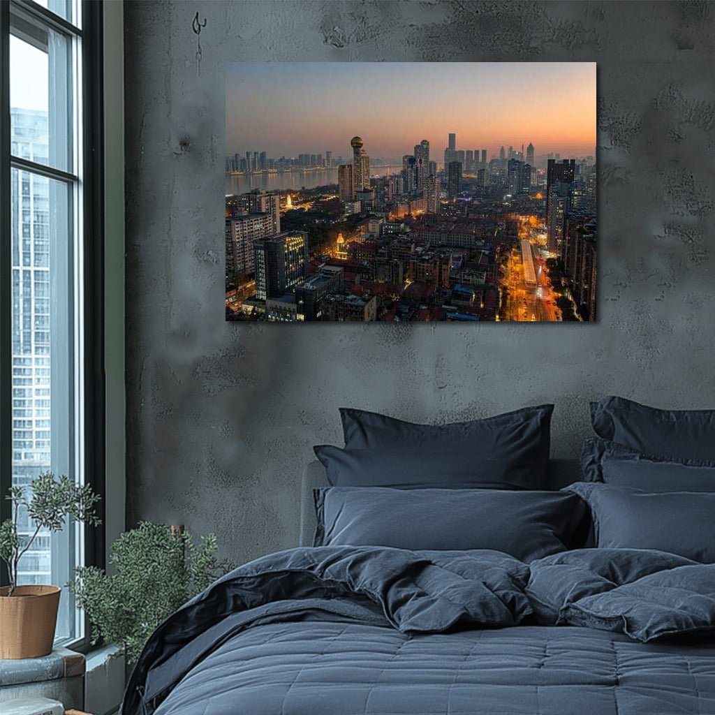 Mumbai Night Glow: City Dynamics in Cityscapes Skylines