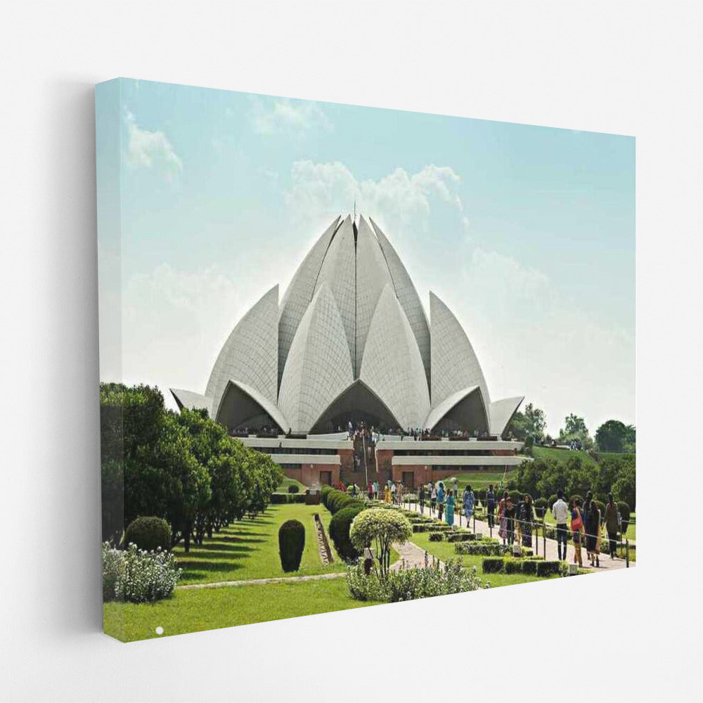 Lotus in the Heart of New Delhi: Indian Charm in the City Panorama