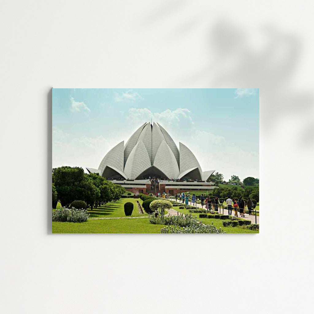Lotus in the Heart of New Delhi: Indian Charm in the City Panorama