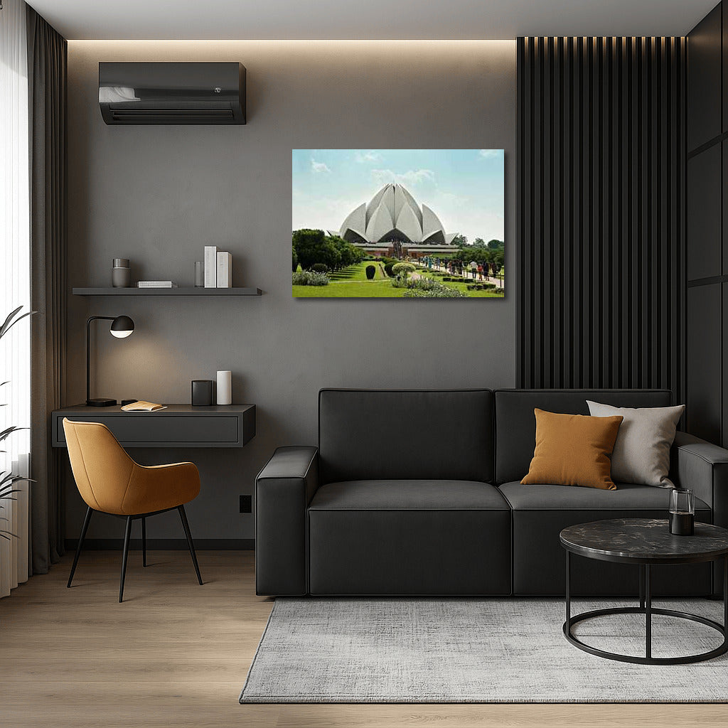Lotus in the Heart of New Delhi: Indian Charm in the City Panorama
