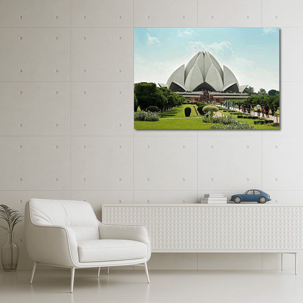 Lotus in the Heart of New Delhi: Indian Charm in the City Panorama