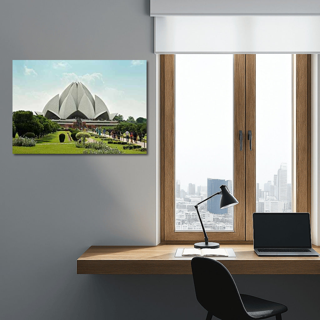 Lotus in the Heart of New Delhi: Indian Charm in the City Panorama