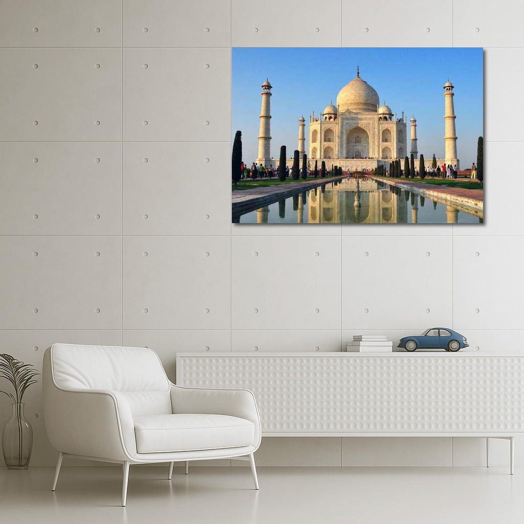 The Grandeur of the Taj Mahal: New Delhi Skyline