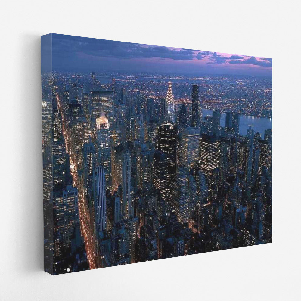 New York at Night: The Energy of Lights in Cityscapes Skylines
