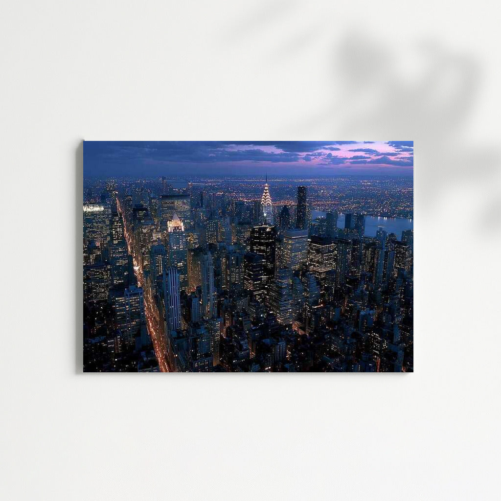 New York at Night: The Energy of Lights in Cityscapes Skylines