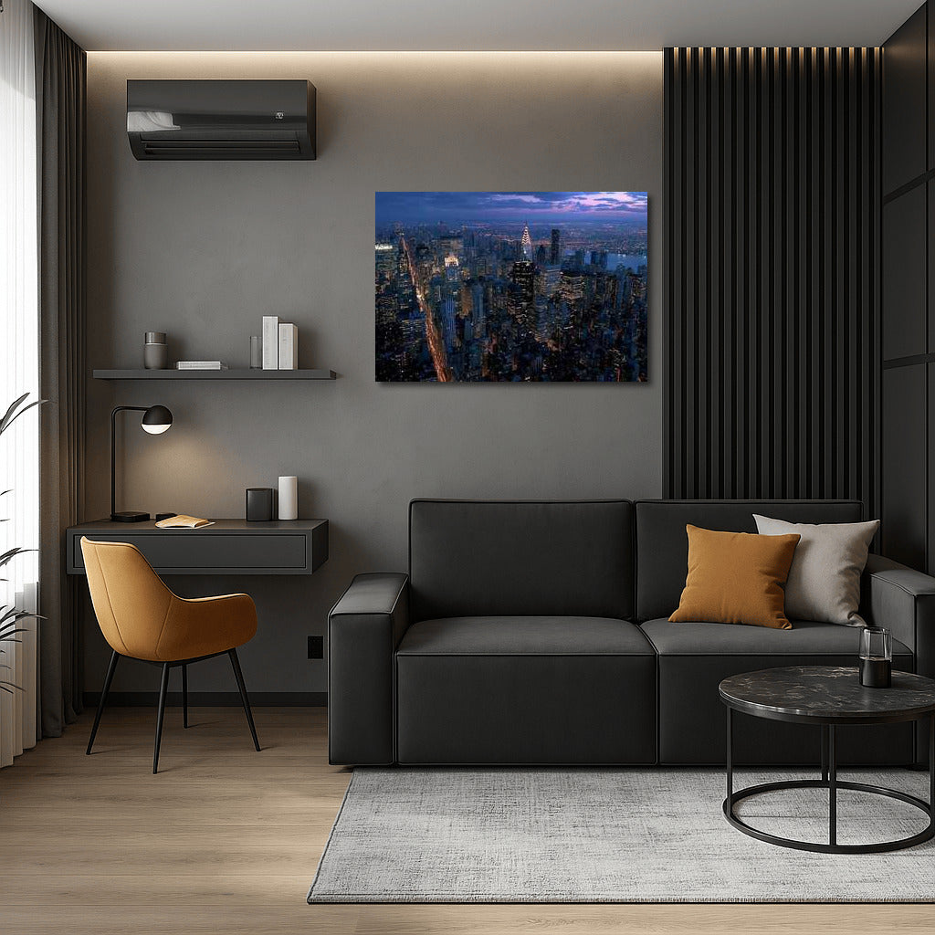 New York at Night: The Energy of Lights in Cityscapes Skylines