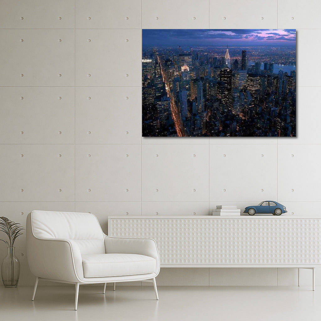 New York at Night: The Energy of Lights in Cityscapes Skylines