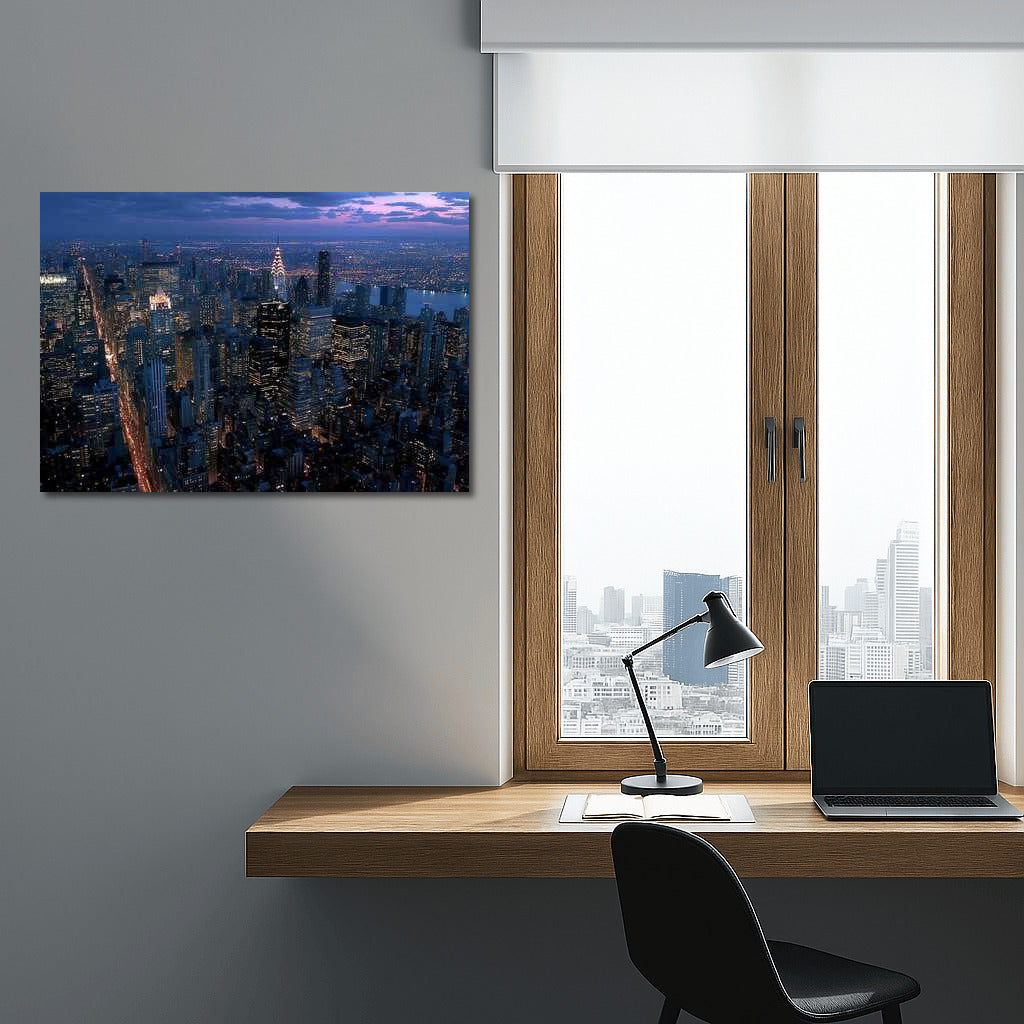 New York at Night: The Energy of Lights in Cityscapes Skylines