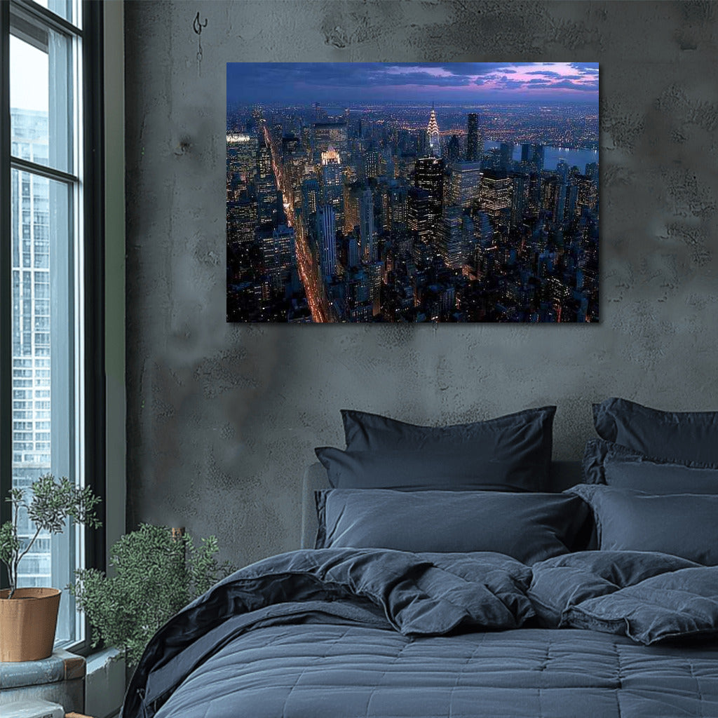 New York at Night: The Energy of Lights in Cityscapes Skylines