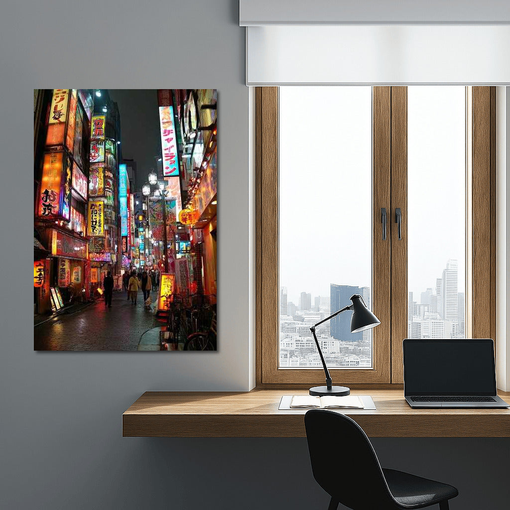 Osaka Night Magic: Bright Lights Cityscapes Skylines