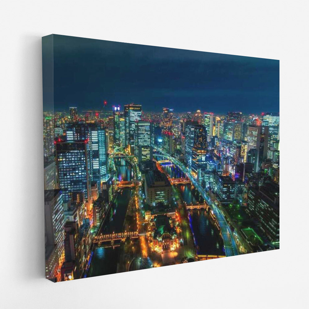 Osaka Night Lights: City Symphony