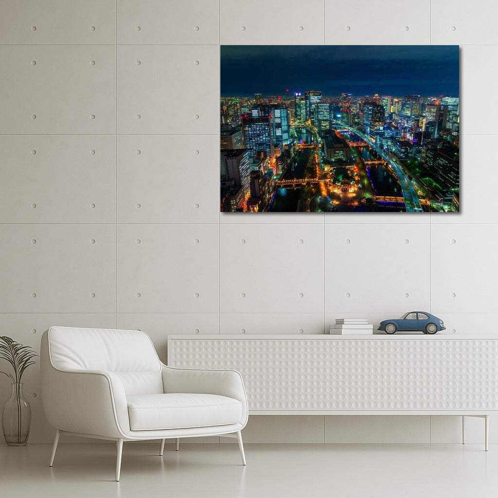 Osaka Night Lights: City Symphony