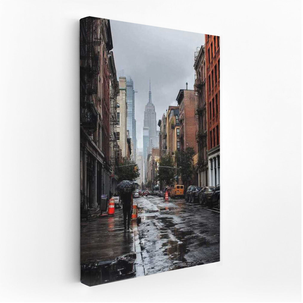 New York in the Rainy Dance: Cityscapes Skylines