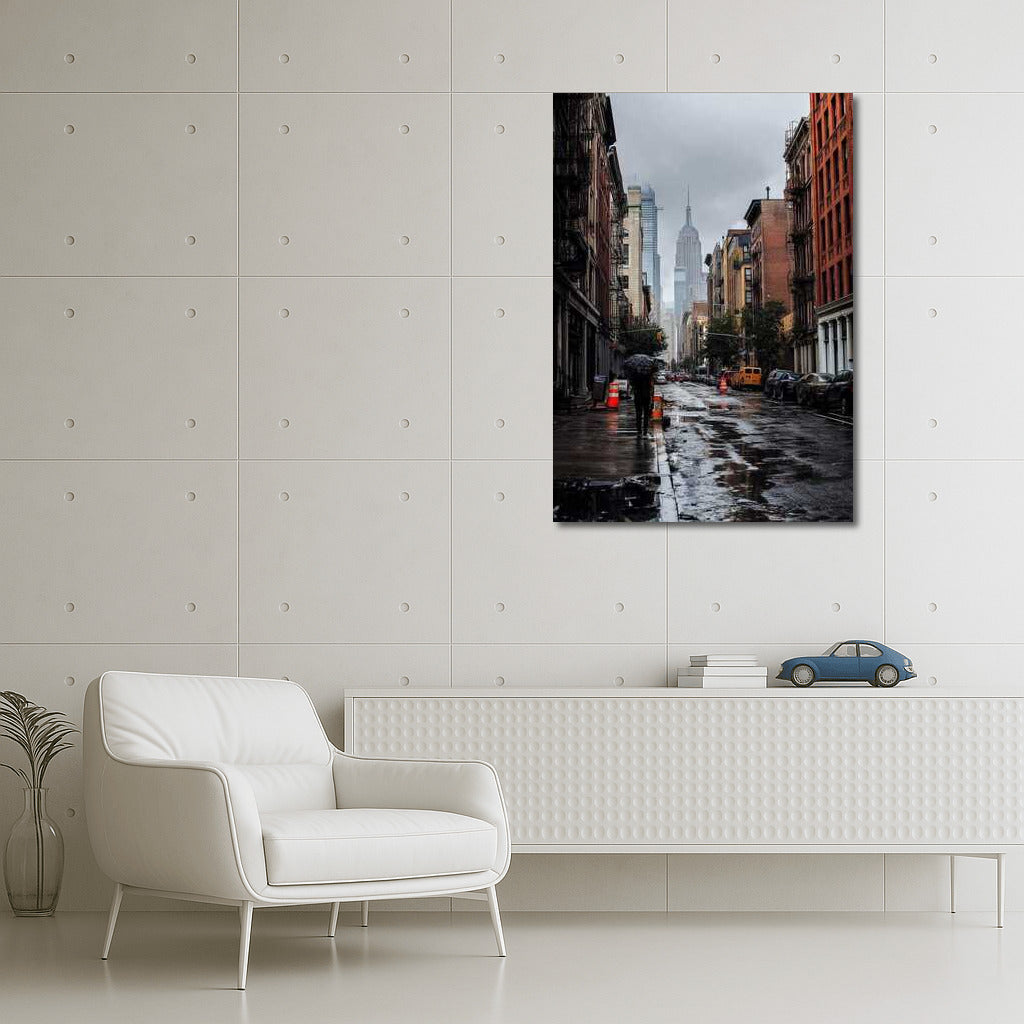 New York in the Rainy Dance: Cityscapes Skylines