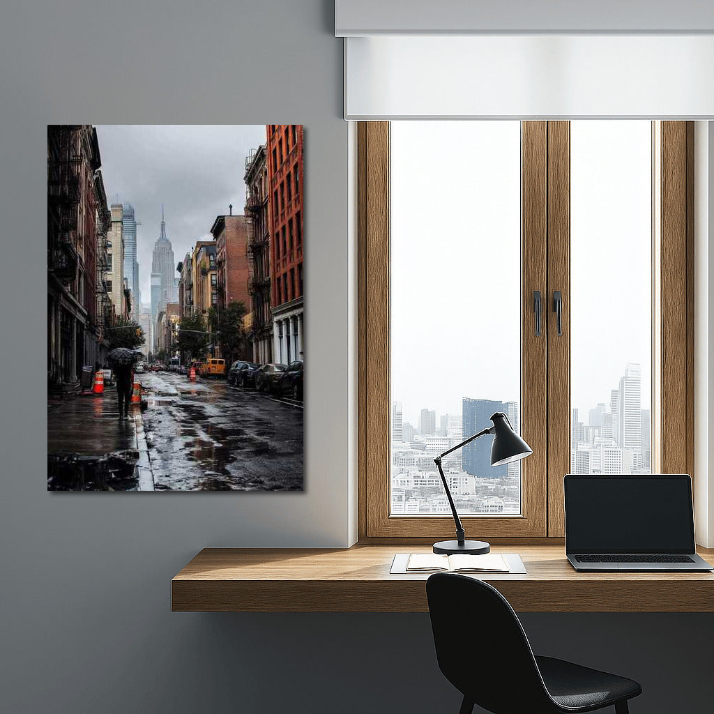 New York in the Rainy Dance: Cityscapes Skylines
