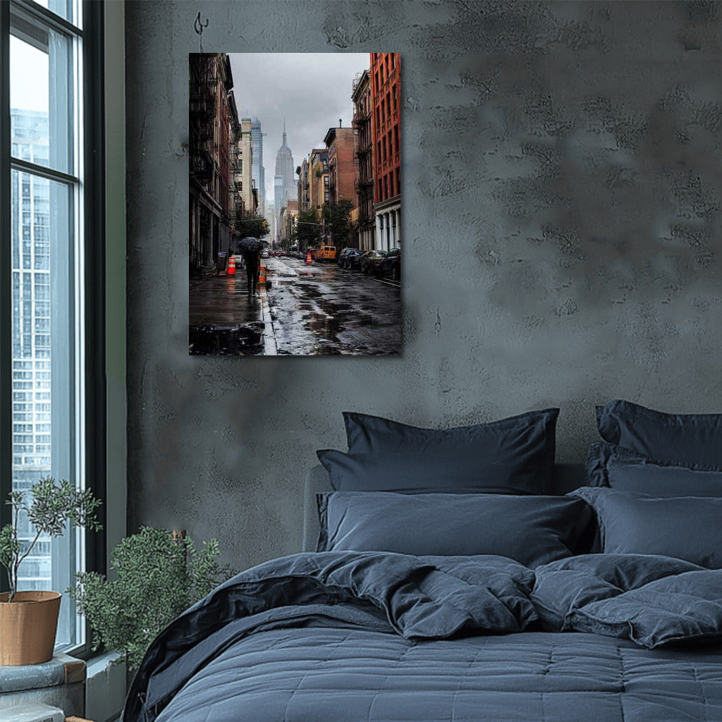 New York in the Rainy Dance: Cityscapes Skylines