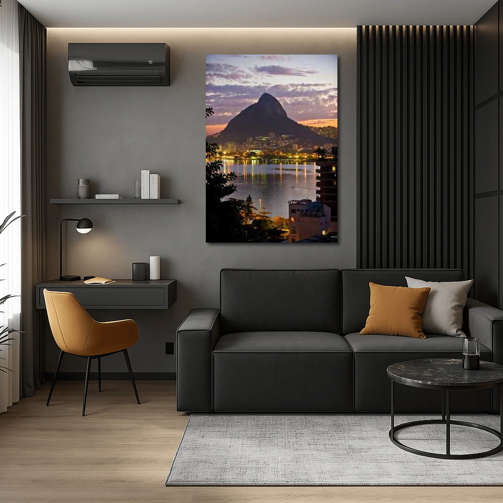 Rio Evening Glitter: Panorama of City Lights