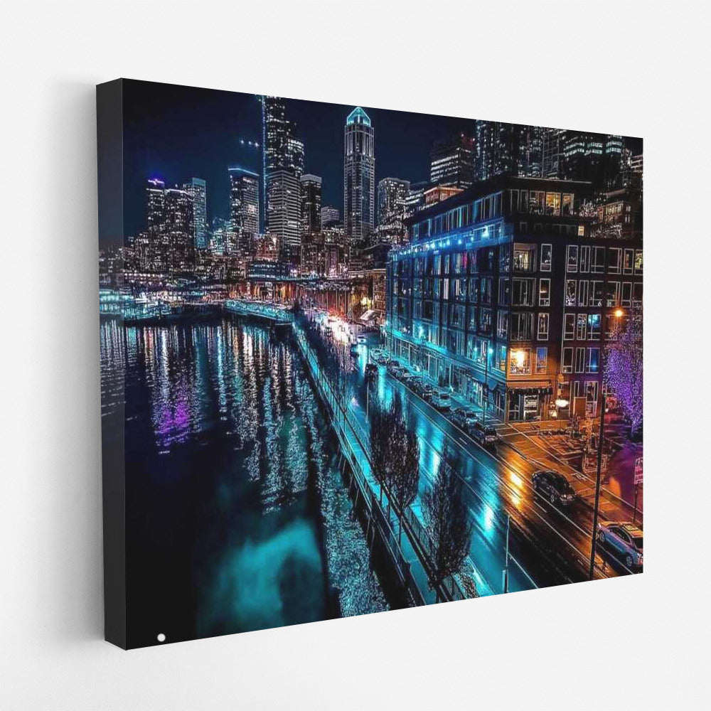 Seattle at Night: An Urban Wonder in Lights and Reflections