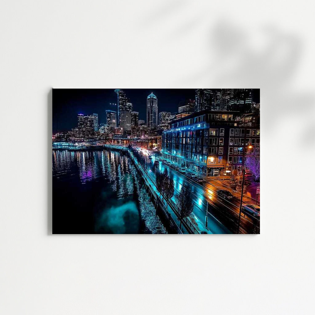 Seattle at Night: An Urban Wonder in Lights and Reflections