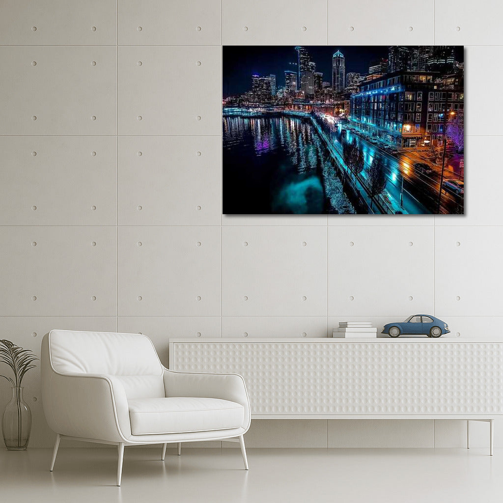 Seattle at Night: An Urban Wonder in Lights and Reflections