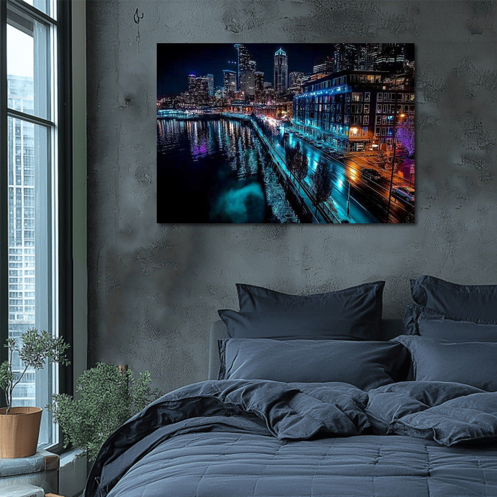 Seattle at Night: An Urban Wonder in Lights and Reflections