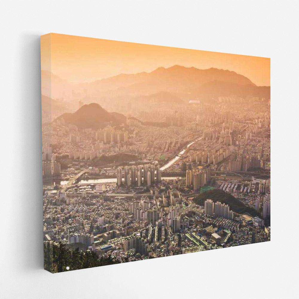Sunset Seoul: Urban Symphony of Skyscrapers
