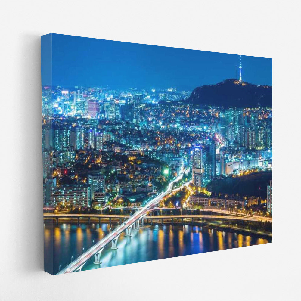 Seoul Night Glow: South Korea's City Skylines